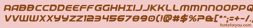 More about Fedserviceboldital Font Fedserviceboldital Font – Brown Fonts on Pink Background