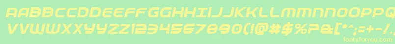 More about Fedserviceboldital Font Fedserviceboldital Font – Yellow Fonts on Green Background