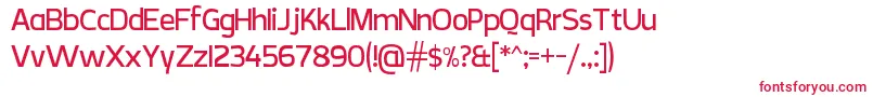 CreativzooV.7 Font – Red Fonts on White Background