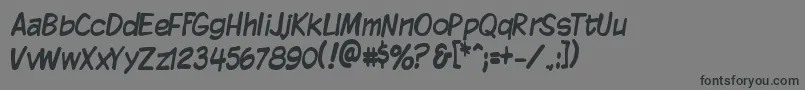 KomikaDisplayTight Font – Black Fonts on Gray Background