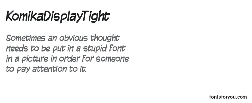 KomikaDisplayTight Font