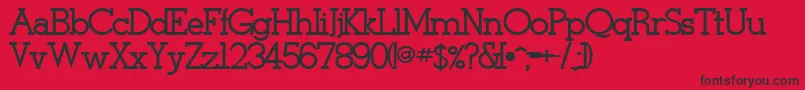 StymieBoldBold Font – Black Fonts on Red Background