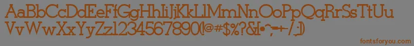 StymieBoldBold Font – Brown Fonts on Gray Background