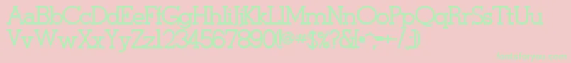 StymieBoldBold-Schriftart – Grüne Schriften auf rosa Hintergrund