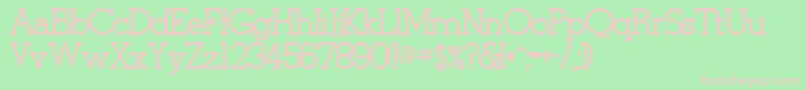 StymieBoldBold Font – Pink Fonts on Green Background