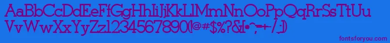 StymieBoldBold Font – Purple Fonts on Blue Background