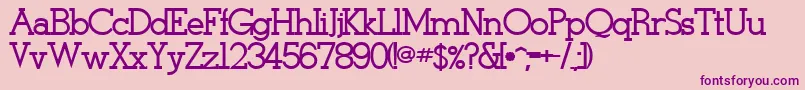 StymieBoldBold Font – Purple Fonts on Pink Background