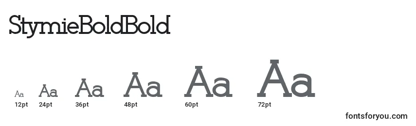 Размеры шрифта StymieBoldBold