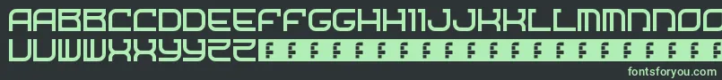 StarshipOne Font – Green Fonts on Black Background