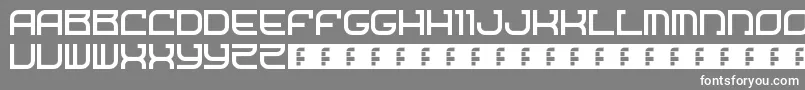 StarshipOne Font – White Fonts on Gray Background