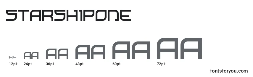 StarshipOne Font Sizes
