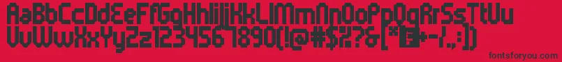 5metrikBlackCondensed-Schriftart – Schwarze Schriften auf rotem Hintergrund