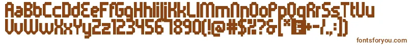 5metrikBlackCondensed Font – Brown Fonts on White Background