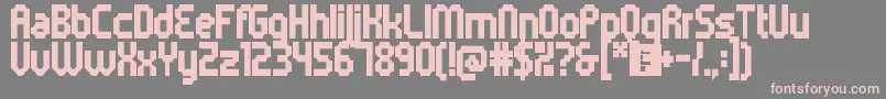 5metrikBlackCondensed Font – Pink Fonts on Gray Background