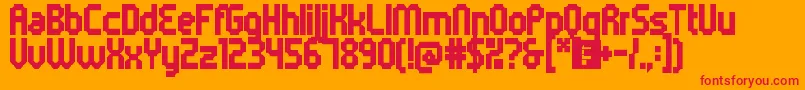 fuente 5metrikBlackCondensed – Fuentes Rojas Sobre Fondo Naranja