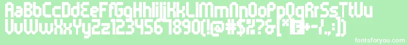 5metrikBlackCondensed Font – White Fonts on Green Background