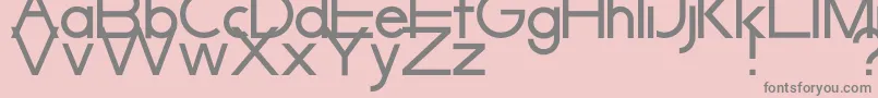 SyarpfiqrFont Font – Gray Fonts on Pink Background