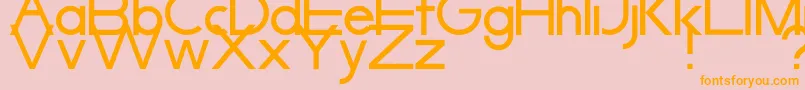 SyarpfiqrFont Font – Orange Fonts on Pink Background