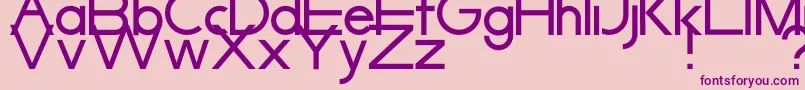 SyarpfiqrFont-Schriftart – Violette Schriften auf rosa Hintergrund