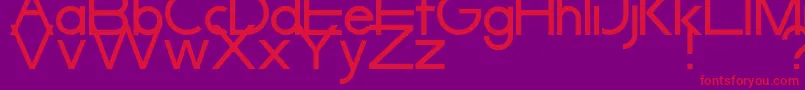 SyarpfiqrFont Font – Red Fonts on Purple Background