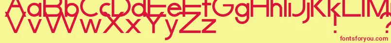 SyarpfiqrFont Font – Red Fonts on Yellow Background