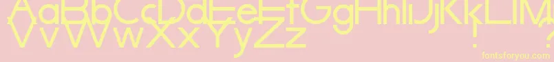 SyarpfiqrFont Font – Yellow Fonts on Pink Background