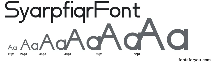 Размеры шрифта SyarpfiqrFont