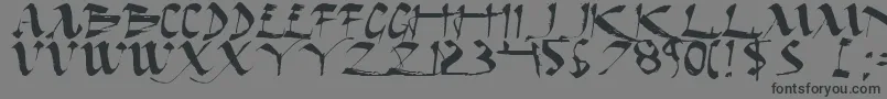 Darkhe-Schriftart – Schwarze Schriften auf grauem Hintergrund