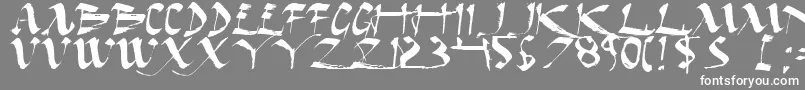 Darkhe Font – White Fonts on Gray Background