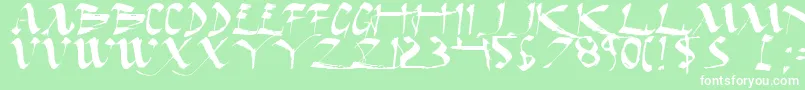 Darkhe Font – White Fonts on Green Background