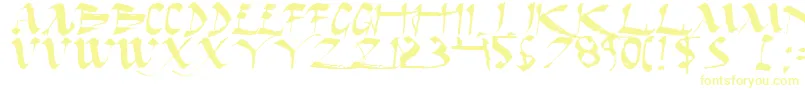 Darkhe-Schriftart – Gelbe Schriften