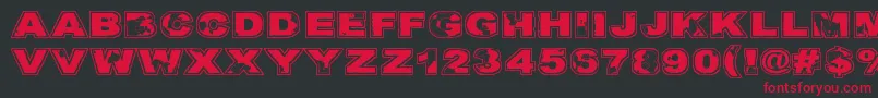 Kulkeuma Font – Red Fonts on Black Background