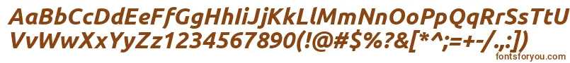 UbuntuBoldItalic Font – Brown Fonts