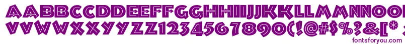 Czcionka Troglodytenf – fioletowe czcionki