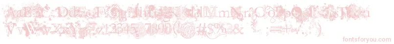 Шрифт JellykaEvanAndEstrya – розовые шрифты на белом фоне