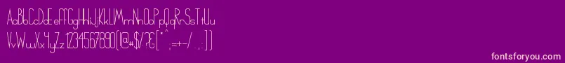 Chinger Font – Pink Fonts on Purple Background
