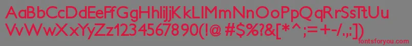 Petitabold Font – Red Fonts on Gray Background