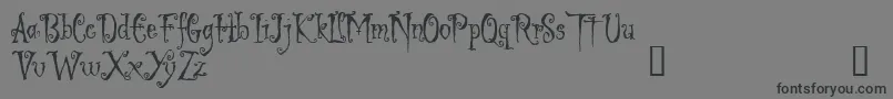 Шрифт LigeiaDemo – чёрные шрифты на сером фоне