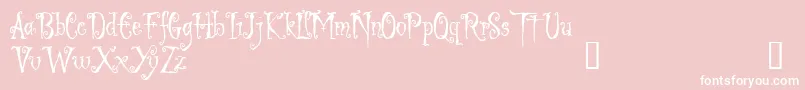 LigeiaDemo Font – White Fonts on Pink Background