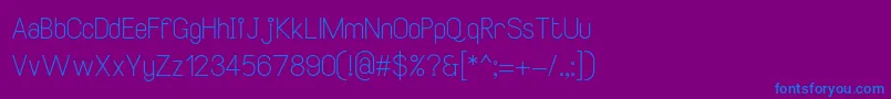 SmileySansRegular Font – Blue Fonts on Purple Background