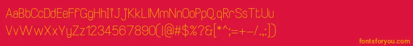 SmileySansRegular Font – Orange Fonts on Red Background