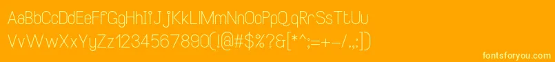 SmileySansRegular Font – Yellow Fonts on Orange Background