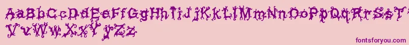 Vineytimes Font – Purple Fonts on Pink Background