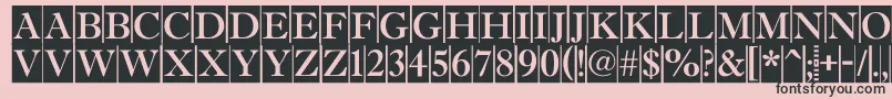 AAntiquetitultradycm Font – Black Fonts on Pink Background