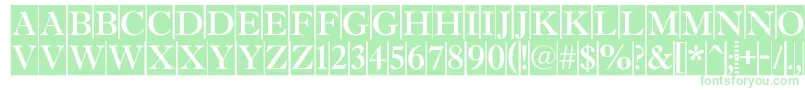 AAntiquetitultradycm Font – Green Fonts on White Background