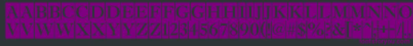 AAntiquetitultradycm Font – Purple Fonts on Black Background