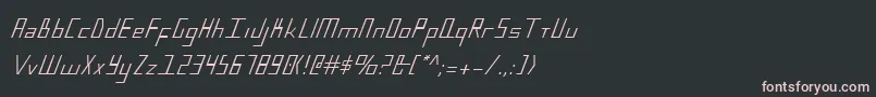 Police BlueJulyCondensed – polices roses sur fond noir