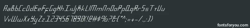 フォントBlueJulyCondensed – 黒い背景に白い文字