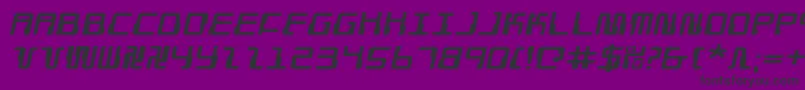 Droidloverei Font – Black Fonts on Purple Background