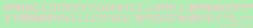 Droidloverei Font – Pink Fonts on Green Background